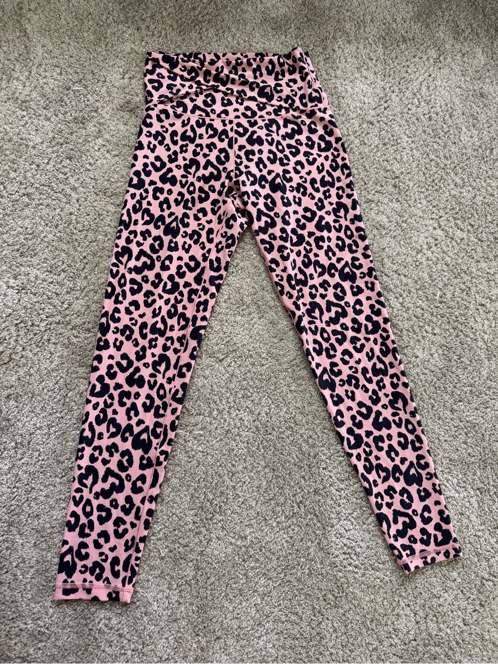 aerie Pink Leopard Print High rise legging
